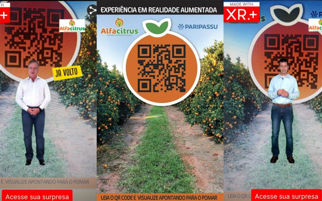 Ferramenta com realidade aumentada apresenta a rastreabilidade da laranja e incentiva o consumo da fruta